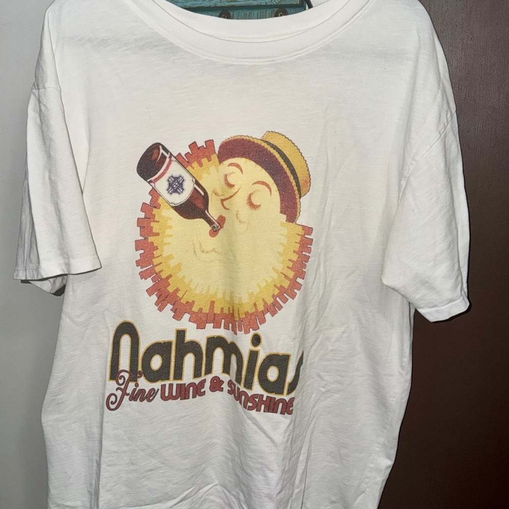 Nahmias White Graphic Tee - Short Sleeve